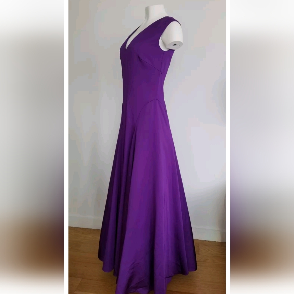 Ralph Lauren Purple Label Dress Halter Satin Maxi Gown Size 6 Small NEW - Picture 6 of 6